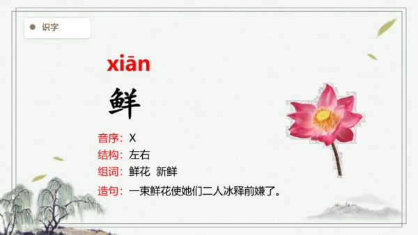 【2024秋季学期】语文二上6.一封信  生字识记课件