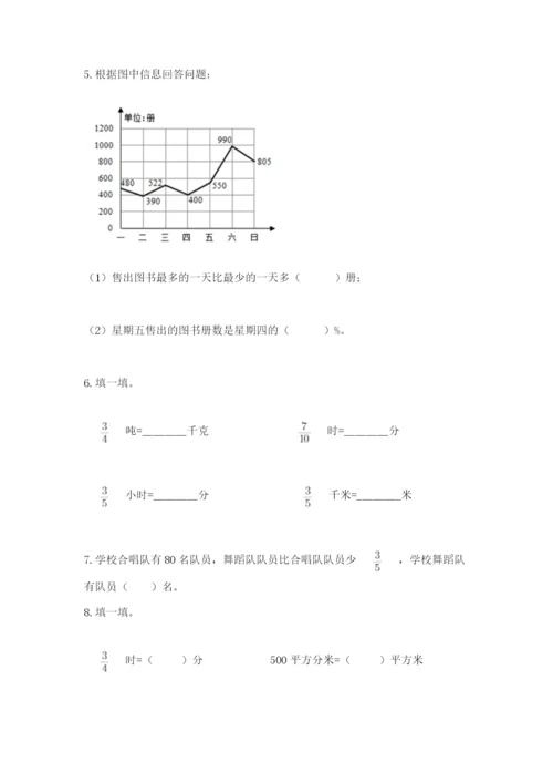 2022人教版六年级上册数学期末卷精品（夺冠系列）.docx