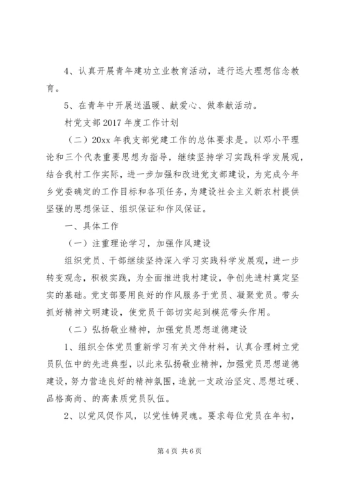 村党支部XX年度工作计划 (2).docx