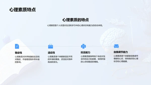 心理素质提升讲座PPT模板