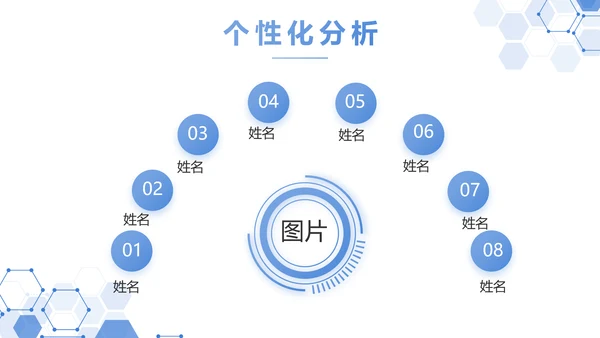 蓝色科技公安警察建设信息化动态PPT模板
