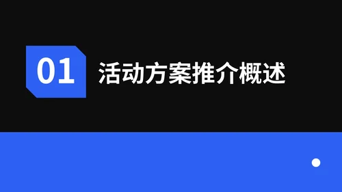 蓝色创意风活动方案推介PPT模板