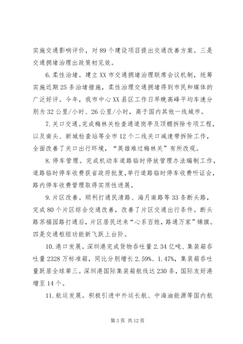 交通委年度交通运输建设工作总结.docx