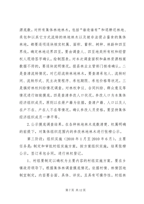 集体林权制度改革工作方案.docx