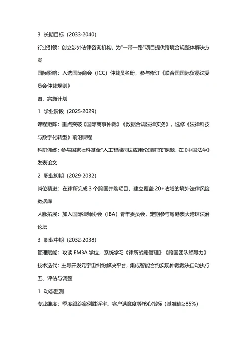大学生职业生涯规划书(法学专业)