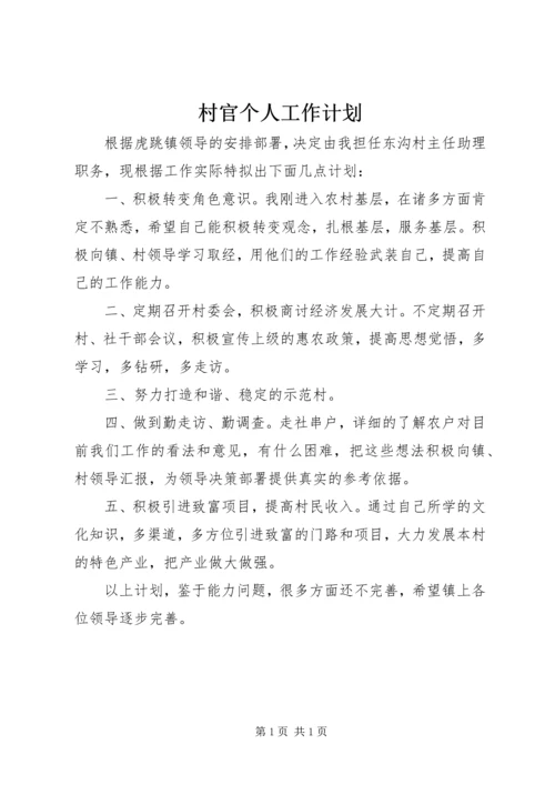村官个人工作计划.docx
