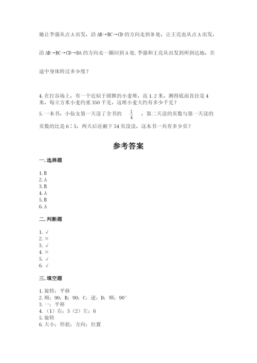 北师大版数学六年级下册期末测试卷【历年真题】.docx