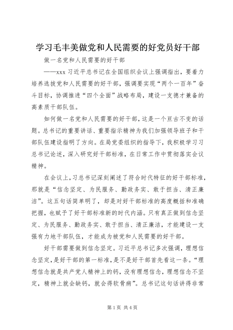 学习毛丰美做党和人民需要的好党员好干部 (4).docx