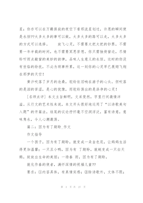 期盼,高三作文.docx