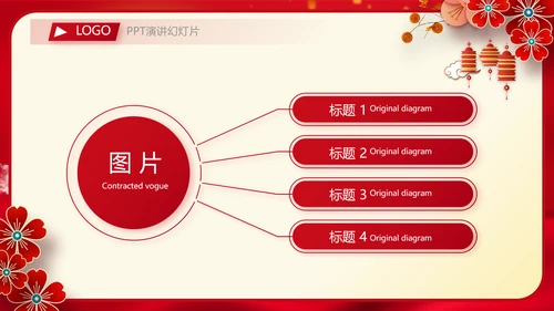红色中国风传统节日团圆节中秋节PPT