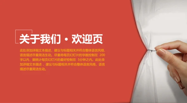 扁平化创业融资计划书通用PPT模板