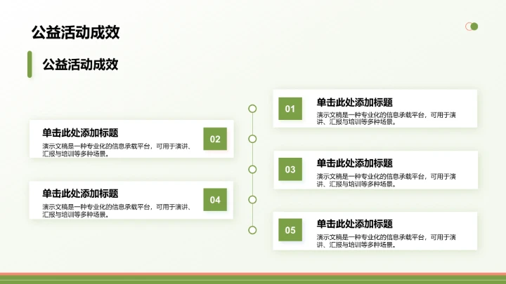 绿色简约风年中运营数据分析PPT
