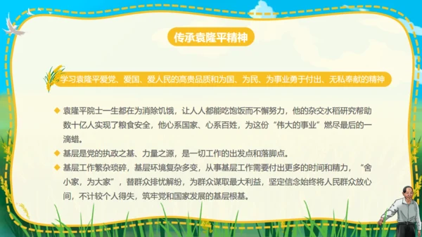 杂交水稻之父袁隆平通用PPT模板