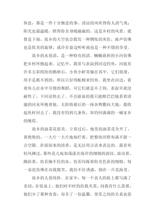 浓浓的乡情作文-1.docx