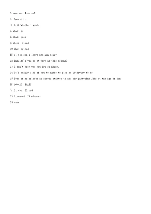 八年级英语下册Module10OntheradioUnit3Languageinuse课时训练新版外研版
