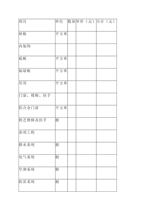 钢结构集成房屋报价单