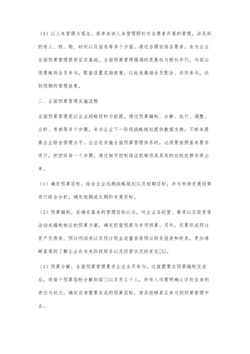 企业全面预算管理的执行与分析.docx