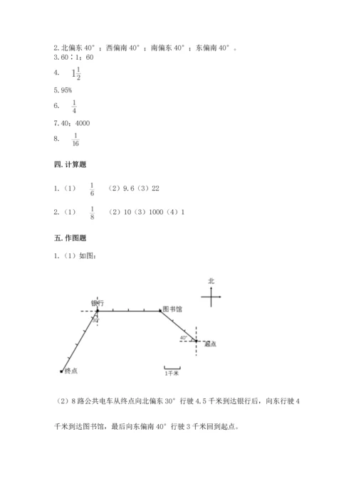 人教版六年级上册数学期末测试卷汇总.docx