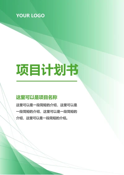 项目计划书