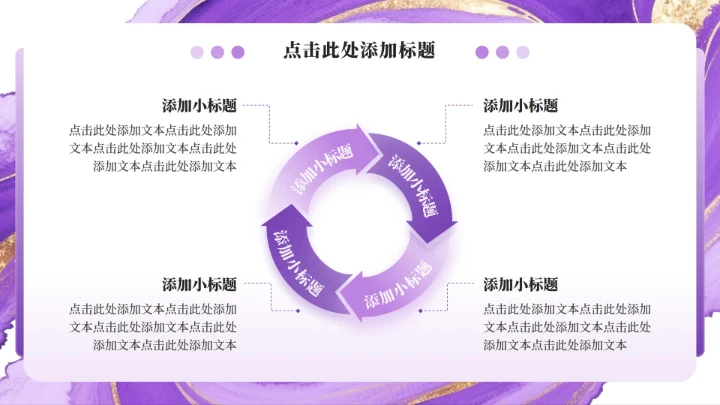 紫色渐变简约风流体弥散开学季班委竞选PPT模板