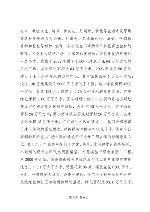 城镇绿化工作现场会经验汇报材料 (2).docx