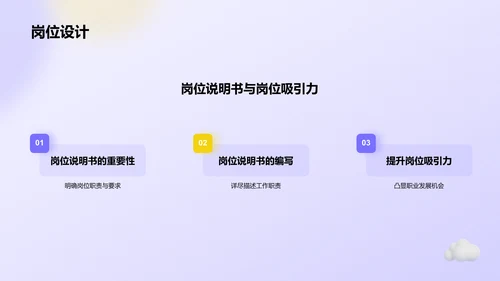 紫色3D风春季招聘PPT模板