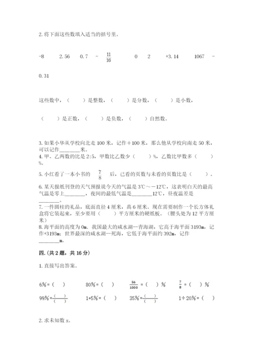 苏教版数学六年级下册试题期末模拟检测卷精品.docx