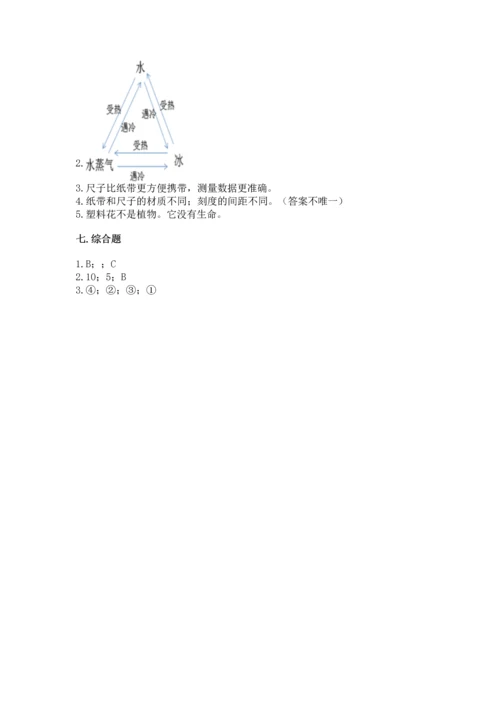 教科版一年级上册科学期末测试卷及答案【新】.docx