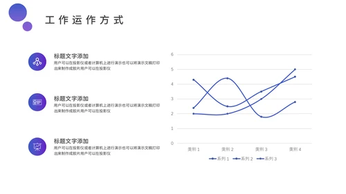 蓝紫渐变色商务工作汇报通用PPT模板