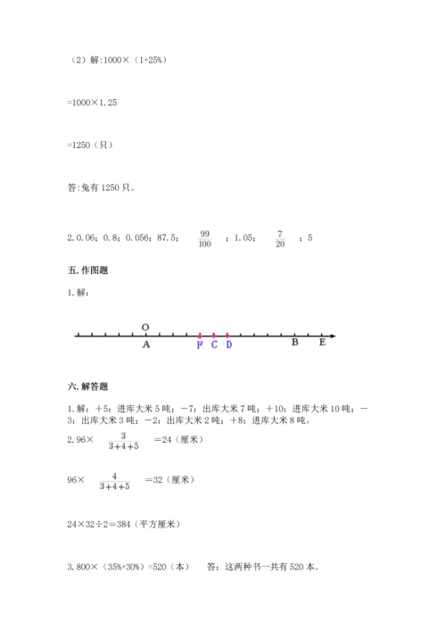 晋江小学毕业期末数学试卷含完整答案【网校专用】.docx