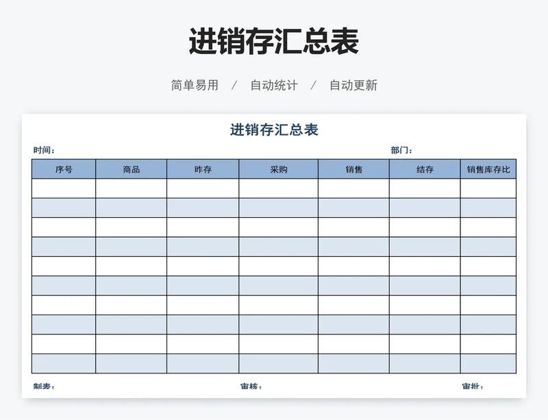 进销存汇总表