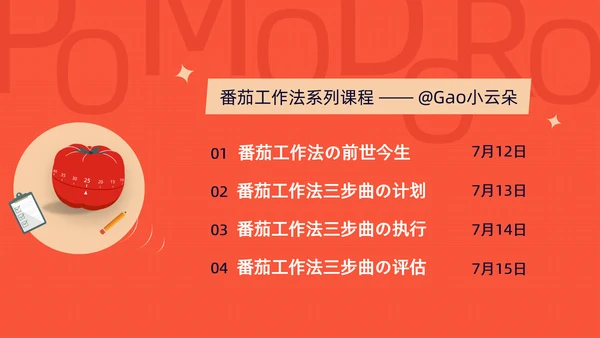 《番茄工作法图解》时间管理读书笔记ppt