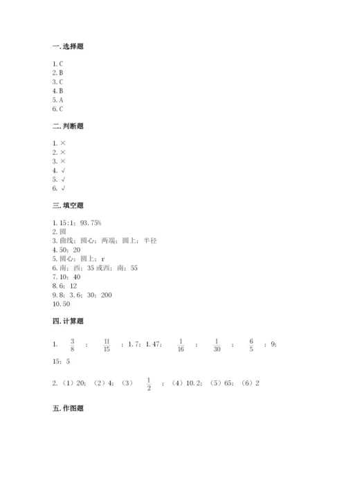 2022人教版六年级上册数学期末测试卷及参考答案（综合题）.docx