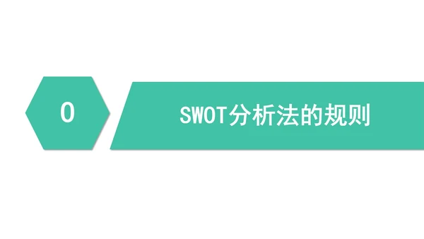 简约商务企业数据SWOT分析PPT模板