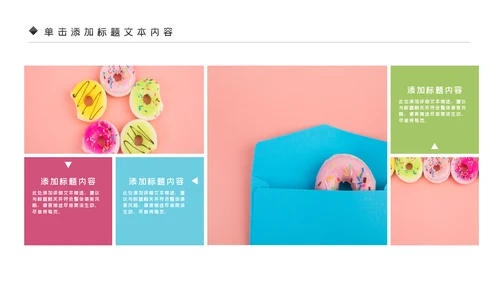 美食甜甜圈下午茶甜品店美食PPT模板