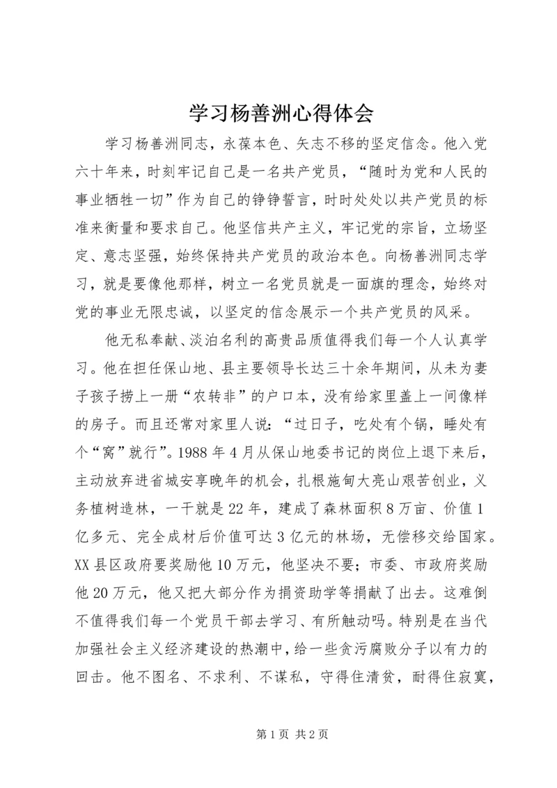 学习杨善洲心得体会 (8).docx