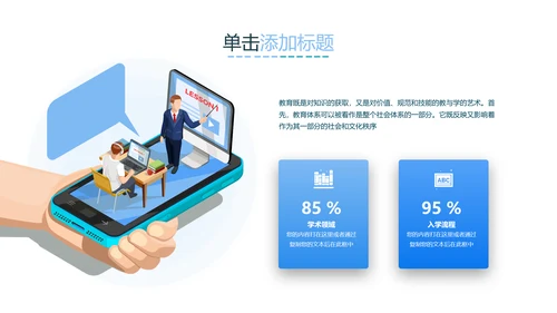 教学设计网络在线课程教育类通用PPT模板