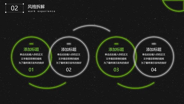 平面设计酸性风格设计经验分享通用PPT模板
