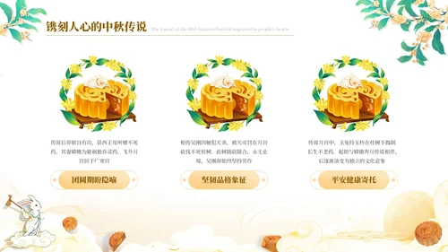 黄色中国风月满中秋教育宣传PPT模板