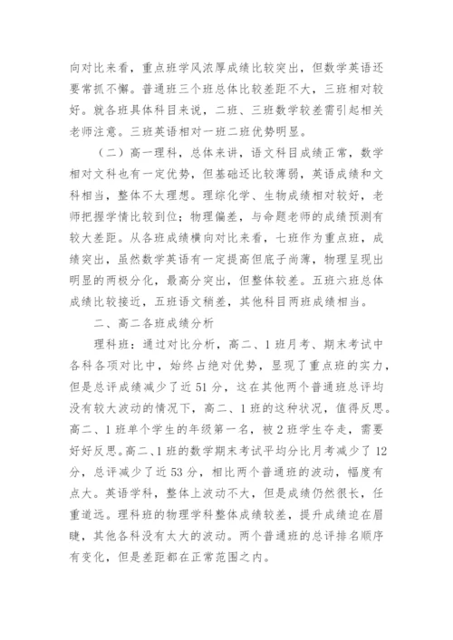 高中期末成绩分析总结.docx