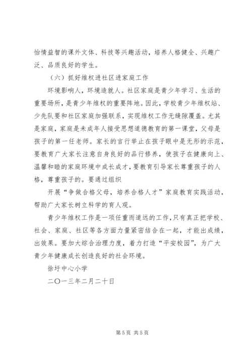 徐圩中心小学青少年维权岗工作计划.docx