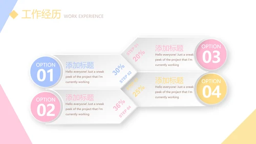 小清新个人简历自我介绍动态PPT模板