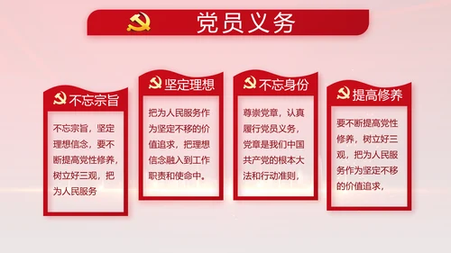 红色年终党支部述职报告学习教育PPT