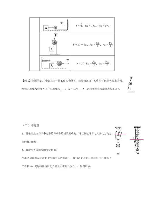 2023年八年级物理简单机械知识点及练习.docx