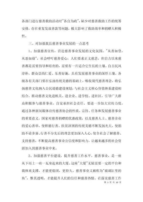（精选）全县慈善事业发展调查报告3篇.docx