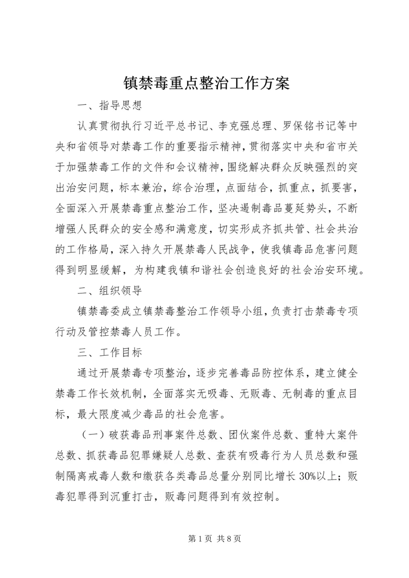 镇禁毒重点整治工作方案.docx