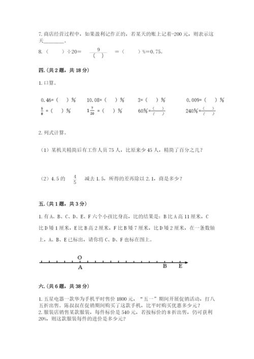 小升初数学综合练习试题（考点精练）.docx