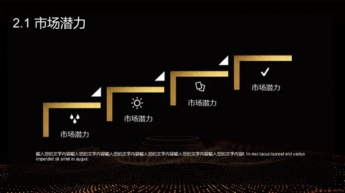 黑金奢华创业计划书通用PPT模板