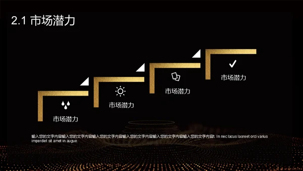 黑金奢华创业计划书通用PPT模板