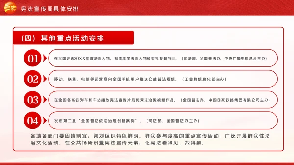 国家宪法日全国法制宣传日宪法宣传周工作方案PPT